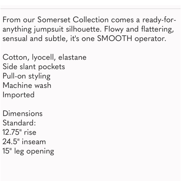 Anthropologie Somerset Jumpsuit Size XS NWT - Picture 4 of 15